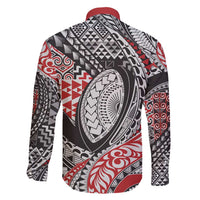 Aotearoa Maori Rugby Tribal Tattoo Family Matching Tank Maxi Dress and Hawaiian Shirt Kowhaiwhai Taniko Patchwork Motifs LT9 - Polynesian Pride