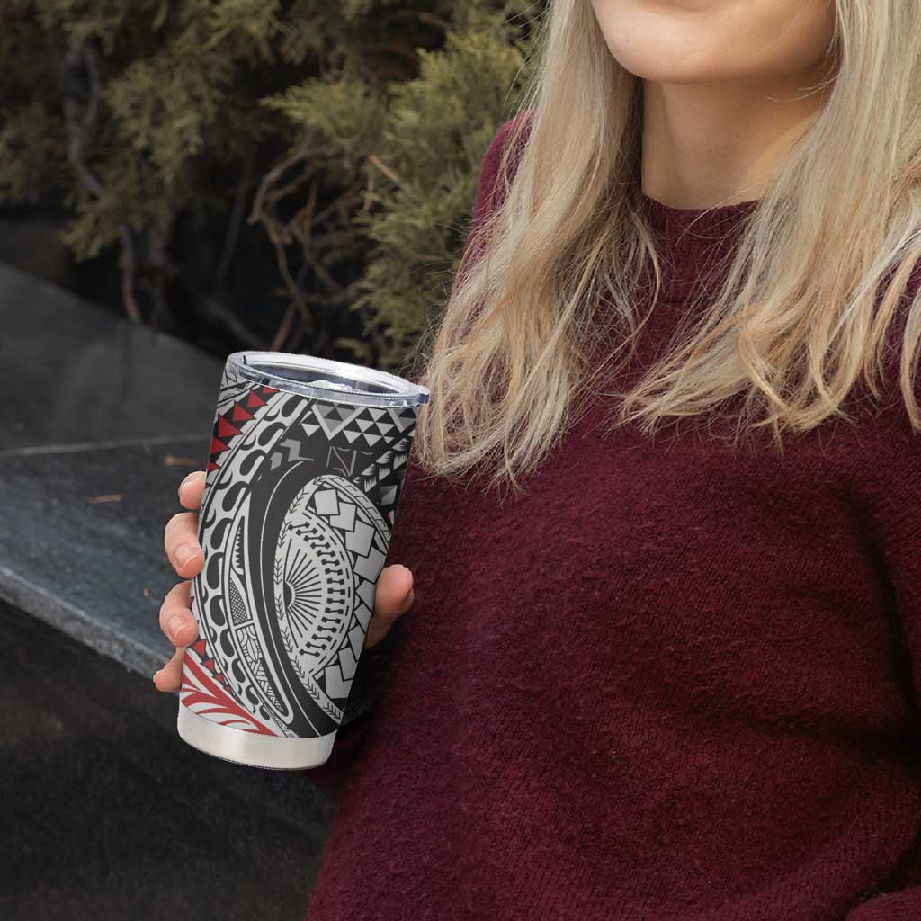 Aotearoa Maori Rugby Tribal Tattoo Tumbler Cup Kowhaiwhai Taniko Patchwork Motifs LT9 - Polynesian Pride