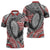 Aotearoa Maori Rugby Tribal Tattoo Zipper Polo Shirt Kowhaiwhai Taniko Patchwork Motifs - Polynesian Pride