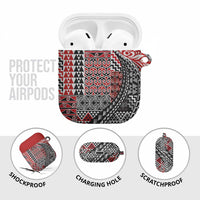 Aotearoa Maori Tribal Tattoo AirPods Case Kowhaiwhai Taniko Patchwork Motifs - Polynesian Pride