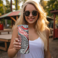 Aotearoa Maori Tribal Tattoo Skinny Tumbler Kowhaiwhai Taniko Patchwork Motifs LT9 - Polynesian Pride