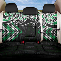 Green Aotearoa Tukutuku Manawa Tapu Back Car Seat Cover Ta Moko Toi Maori