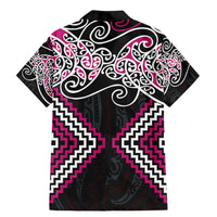 Pink Aotearoa Tukutuku Manawa Tapu Family Matching Mermaid Dress and Hawaiian Shirt Ta Moko Toi Maori LT9 - Polynesian Pride