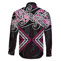 Pink Aotearoa Tukutuku Manawa Tapu Family Matching Mermaid Dress and Hawaiian Shirt Ta Moko Toi Maori LT9 - Polynesian Pride