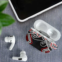 Red Aotearoa Tukutuku Manawa Tapu AirPods Case Ta Moko Toi Maori - Polynesian Pride
