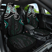 Turquoise Aotearoa Tukutuku Manawa Tapu Car Seat Cover Ta Moko Toi Maori