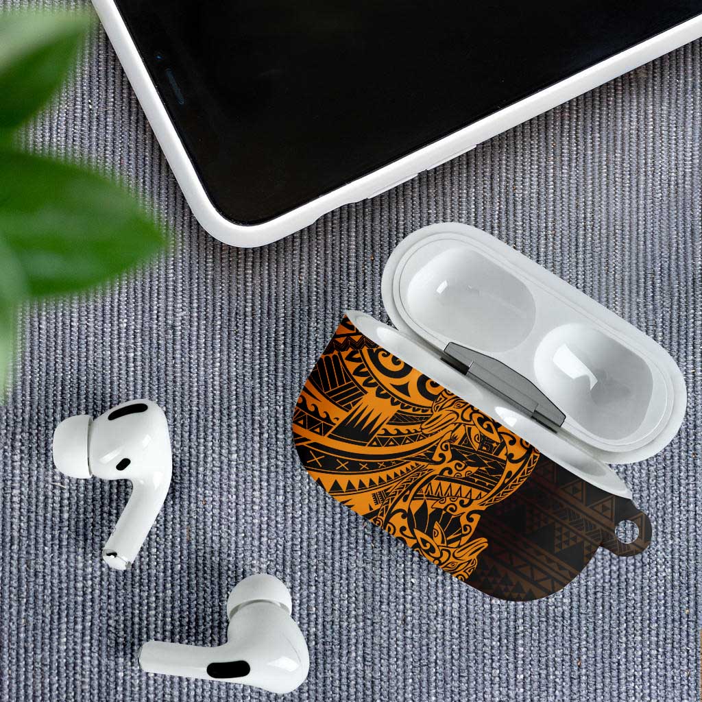Gold Couple Dolphins Maori Polynesian Style AirPods Case - Polynesian Pride