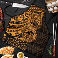 Gold Couple Dolphins Maori Polynesian Style Apron - Polynesian Pride