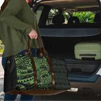 Green Couple Dolphins Maori Polynesian Style Travel Bag - Polynesian Pride