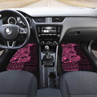 Pink Couple Dolphins Maori Polynesian Style Car Mats