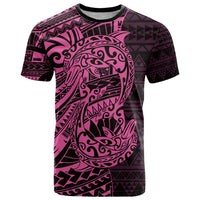 Pink Couple Dolphins Maori Polynesian Style T Shirt LT9 Pink - Polynesian Pride