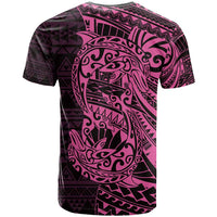 Pink Couple Dolphins Maori Polynesian Style T Shirt LT9 - Polynesian Pride