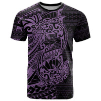 Purple Couple Dolphins Maori Polynesian Style T Shirt LT9 Purple - Polynesian Pride