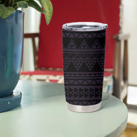 Purple Couple Dolphins Maori Polynesian Style Tumbler Cup LT9 - Polynesian Pride
