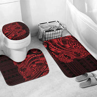 Red Couple Dolphins Maori Polynesian Style Bathroom Set - Polynesian Pride