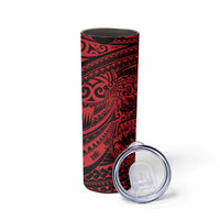 Red Couple Dolphins Maori Polynesian Style Skinny Tumbler LT9 - Polynesian Pride