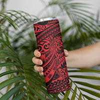 Red Couple Dolphins Maori Polynesian Style Skinny Tumbler LT9 - Polynesian Pride
