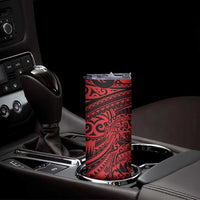 Red Couple Dolphins Maori Polynesian Style Skinny Tumbler LT9 - Polynesian Pride