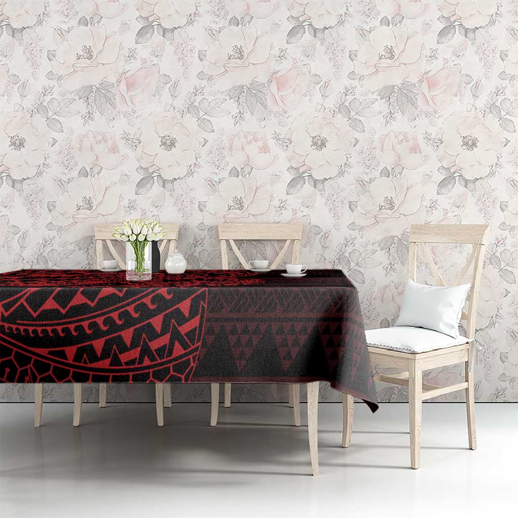 Red Couple Dolphins Maori Polynesian Style Tablecloth LT9 - Polynesian Pride