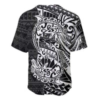 White Couple Dolphins Maori Polynesian Style Baseball Jersey LT9 - Polynesian Pride