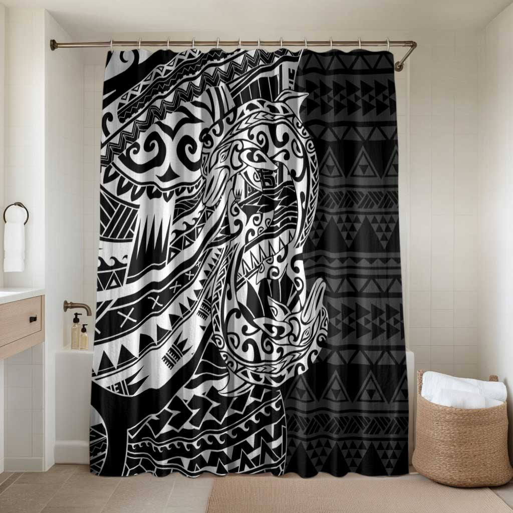 White Couple Dolphins Maori Polynesian Style Bathroom Set - Polynesian Pride