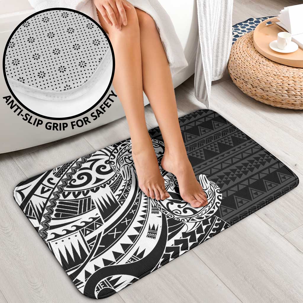 White Couple Dolphins Maori Polynesian Style Bathroom Set - Polynesian Pride