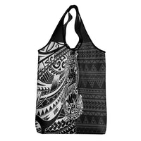 White Couple Dolphins Maori Polynesian Style Grocery Bag