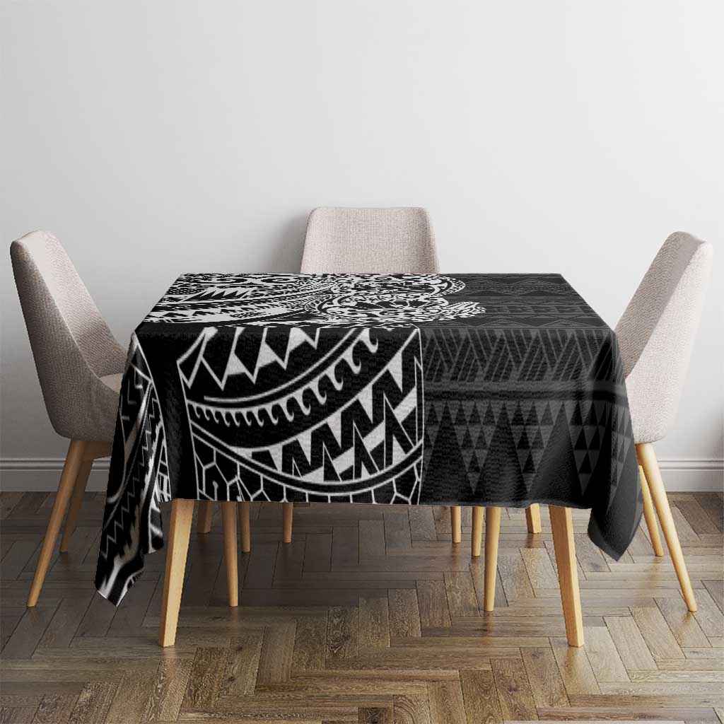White Couple Dolphins Maori Polynesian Style Tablecloth LT9 - Polynesian Pride