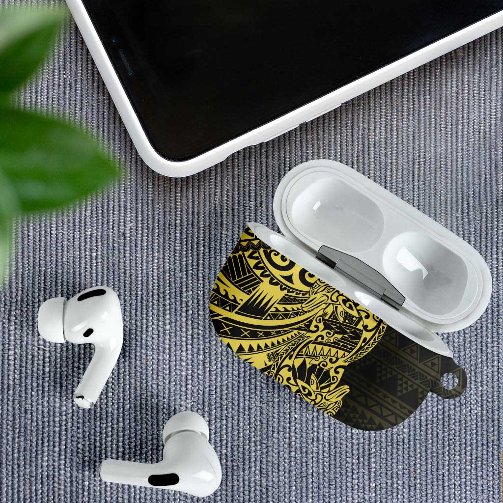 Yellow Couple Dolphins Maori Polynesian Style AirPods Case - Polynesian Pride