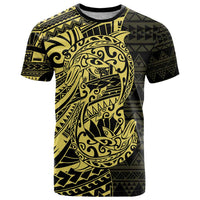 Yellow Couple Dolphins Maori Polynesian Style T Shirt LT9 Yellow - Polynesian Pride