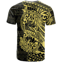 Yellow Couple Dolphins Maori Polynesian Style T Shirt LT9 - Polynesian Pride