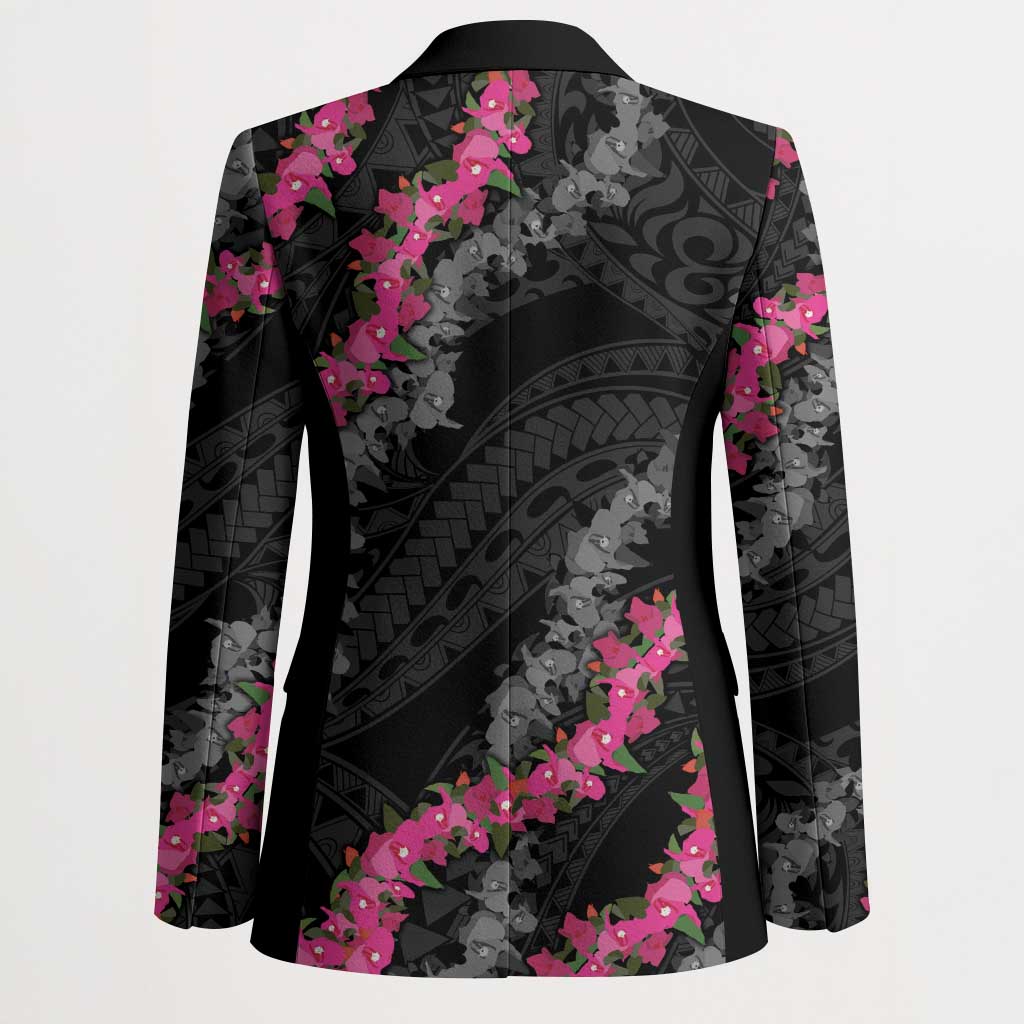 Guam Bougainvillea Lei Blazer Chamorro Tribal Pattern LT9 - Polynesian Pride