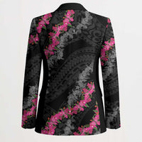 Guam Bougainvillea Lei Blazer Chamorro Tribal Pattern LT9 - Polynesian Pride
