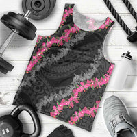 Guam Bougainvillea Lei Men Tank Top Chamorro Tribal Pattern