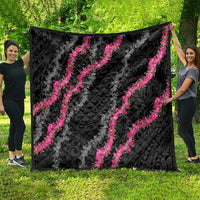 Guam Bougainvillea Lei Quilt Chamorro Tribal Pattern