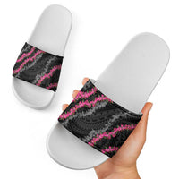 Guam Bougainvillea Lei Slide Sandals Chamorro Tribal Pattern LT9 - Polynesian Pride