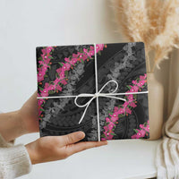 Guam Bougainvillea Lei Wrapping Paper Chamorro Tribal Pattern - Polynesian Pride