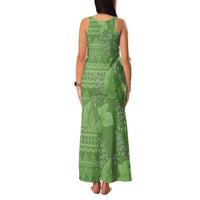 Hawaii Molokai Island Kukui Nut Flowers Family Matching Tank Maxi Dress and Hawaiian Shirt Tribal Kakau Pattern LT9 - Polynesian Pride
