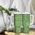 Hawaii Molokai Island Kukui Nut Flowers Tumbler With Handle Tribal Kakau Pattern