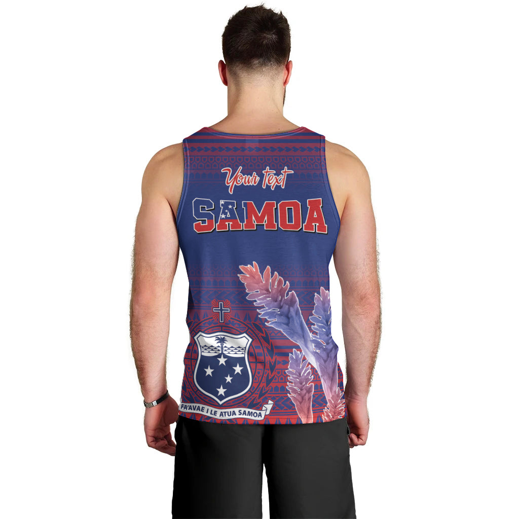 Custom Samoa 1962 Independence Day Custom Men Tank Top Manuia le Aso Tuto'atasi Ula Nifo Blue Art