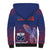 Custom Samoa 1962 Independence Day Custom Sherpa Hoodie Manuia le Aso Tuto'atasi Ula Nifo Blue Art