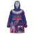 Custom Samoa 1962 Independence Day Custom Wearable Blanket Hoodie Manuia le Aso Tuto'atasi Ula Nifo Blue Art