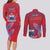 Custom Samoa 1962 Independence Day Custom Couples Matching Long Sleeve Bodycon Dress and Long Sleeve Button Shirt Manuia le Aso Tuto'atasi Ula Nifo Red Art