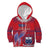 Custom Samoa 1962 Independence Day Custom Kid Hoodie Manuia le Aso Tuto'atasi Ula Nifo Red Art