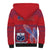 Custom Samoa 1962 Independence Day Custom Sherpa Hoodie Manuia le Aso Tuto'atasi Ula Nifo Red Art