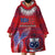 Custom Samoa 1962 Independence Day Custom Wearable Blanket Hoodie Manuia le Aso Tuto'atasi Ula Nifo Red Art