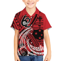 Custom Samoa Manuia le 62 Tausaga O le Tuto’atasi Hawaiian Shirt Samoan Tatau Red Art