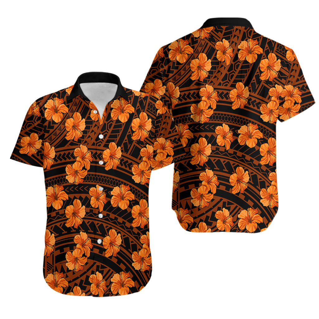 Polynesian Pride Hawaii Style With Hibiscus Hawaiian Shirt Gold LT9 - Polynesian Pride