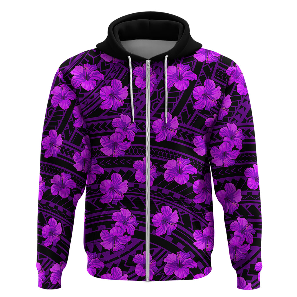 Polynesian Pride Hawaii Style With Hibiscus Hoodie Purple LT9 - Polynesian Pride