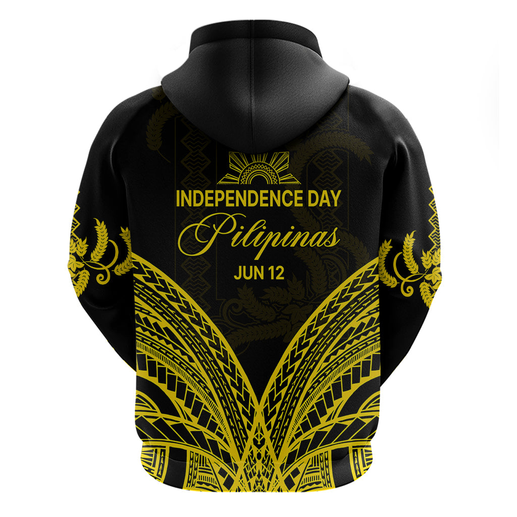 Philippines Independence Day Hoodie Pechera With Side Barong Patterns LT9 - Polynesian Pride